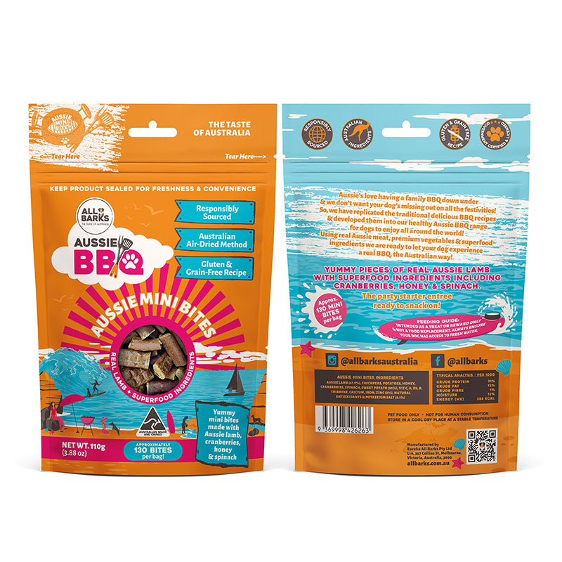 Best lamb dog treats - Australian Mini Bites by All Barks 