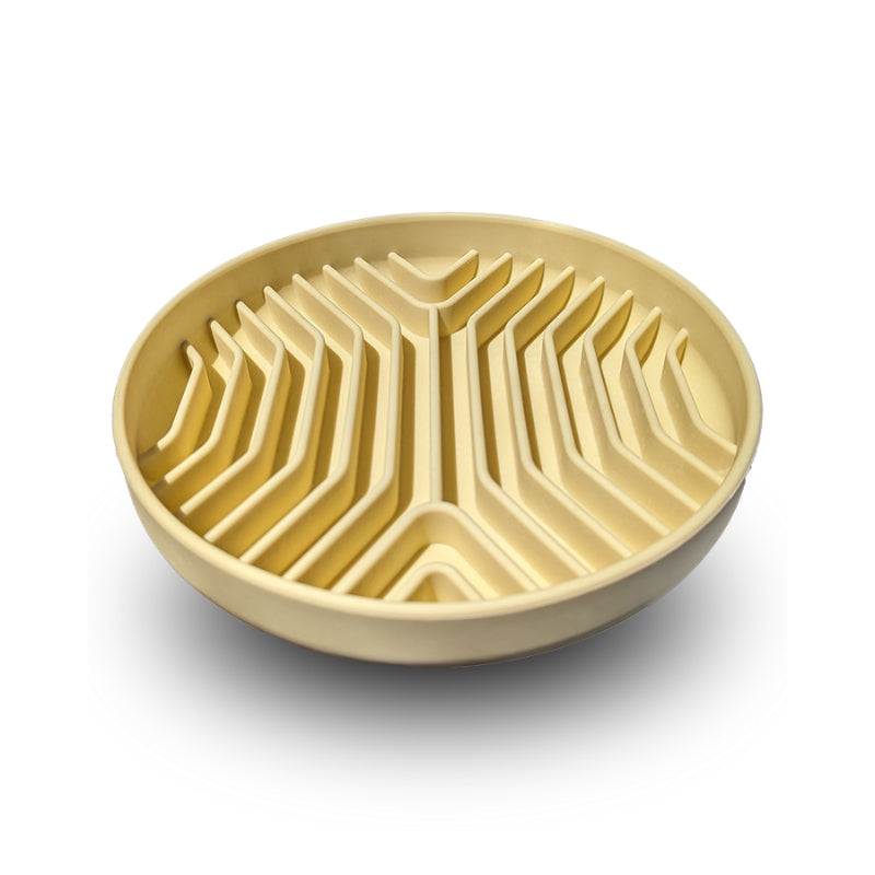 Light Yellow Slow Feeder Bowl - All Barks